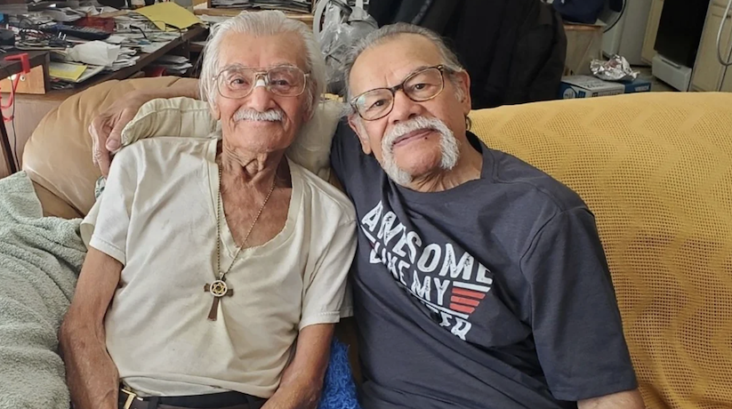 Luis Armando Albino and his brother Roger reunited after 70 years